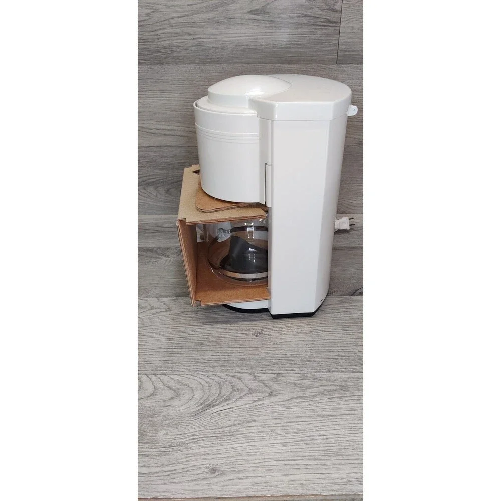 KRUPS Classic Gevalia Kaffe 10 Cup Coffee Maker, White Model #396 New No Box